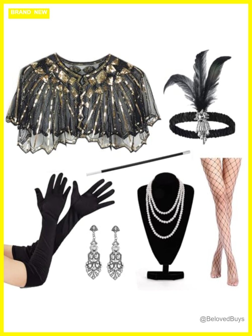 1920s Gatsby Flapper Accessory Set